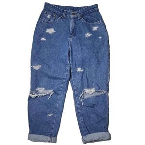 L.L. Bean Distressed Relaxed Fit Denim Jeans